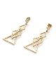 Triangle and Diamond Shape Dangle Earrings